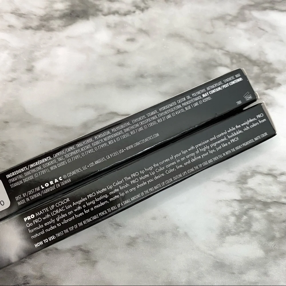 Lorac Pro Matte Lip Color Ruby Red X2 - Picture 3 of 5